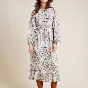 Kachel X Anthropologie Chiara Watercolor Midi Dress